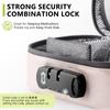 OZCHIN Smell Proof Bag with Combination Lock File Organizer Case Container Medicine Odorless Storage Lock Box Great Gift for Friend view 2