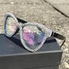 helena Women Crystal Rhinestone Reading Glasses Diamond Cat Eye Reading Glasses for Women Blue Light Blocking Magnifying Glasses (white, 1.25, x) view 3