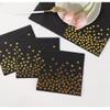 100 Pack Paper Napkins Black Disposable Dinner Square Napkins with Gold Foil Polka Dot Confetti Hand Guest Paper Towels for Party Birthday Wedding Special Events view 4