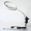 10X Magnifying Glass with Light and Stand, Dimmable Flexible Gooseneck Magnifying Desk Lamp, LED Lighted Magnifier Hands Free for Craft Reading Painting Close Work view 1