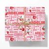 FnprtMo Wrapping Paper Roll Pink Personalized Christmas Paper Birthday Boy Wrapping Paper Roll Cat Christmas Wrapping Paper view 1