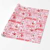 FnprtMo Wrapping Paper Roll Pink Personalized Christmas Paper Birthday Boy Wrapping Paper Roll Cat Christmas Wrapping Paper view 3