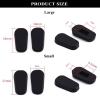 Eyeglass Nose Pads Covers Slip-on Silicone Glasses Nose Pad Anti Slip Soft Nose Pads for Eyeglasses Repair Kit(5 Pairs), Clear/S view 3