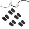 Eyeglass Nose Pads Covers Slip-on Silicone Glasses Nose Pad Anti Slip Soft Nose Pads for Eyeglasses Repair Kit(5 Pairs), Black/L view 1