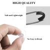 Eyeglass Nose Pads Covers Slip-on Silicone Glasses Nose Pad Anti Slip Soft Nose Pads for Eyeglasses Repair Kit(5 Pairs), Black/L view 2