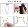 Eyeglass Nose Pads Covers Slip-on Silicone Glasses Nose Pad Anti Slip Soft Nose Pads for Eyeglasses Repair Kit(5 Pairs), Black/L view 4