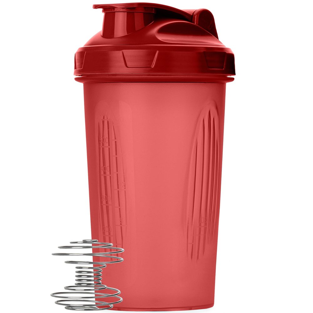 Mr. Pen- Shaker Bottles for Protein Mixes, 28 oz, 1 Pack, Red, Protein Shaker Bottle with Wire Whisk Ball, Blender Bottle