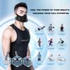 CurLEr HIIT Workout Mask, Professional 10 Level Oxygen Resistance Adjustment, Increased Efficiency of Training, Ideal for Gym, Fitness Running, Cardio, Endurance (Size : Black) view 2