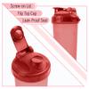 Mr. Pen- Shaker Bottles for Protein Mixes, 28 oz, 2 Pack, Light Blue & Red, Protein Shaker Bottle with Wire Whisk Ball, Blender Bottle view 4