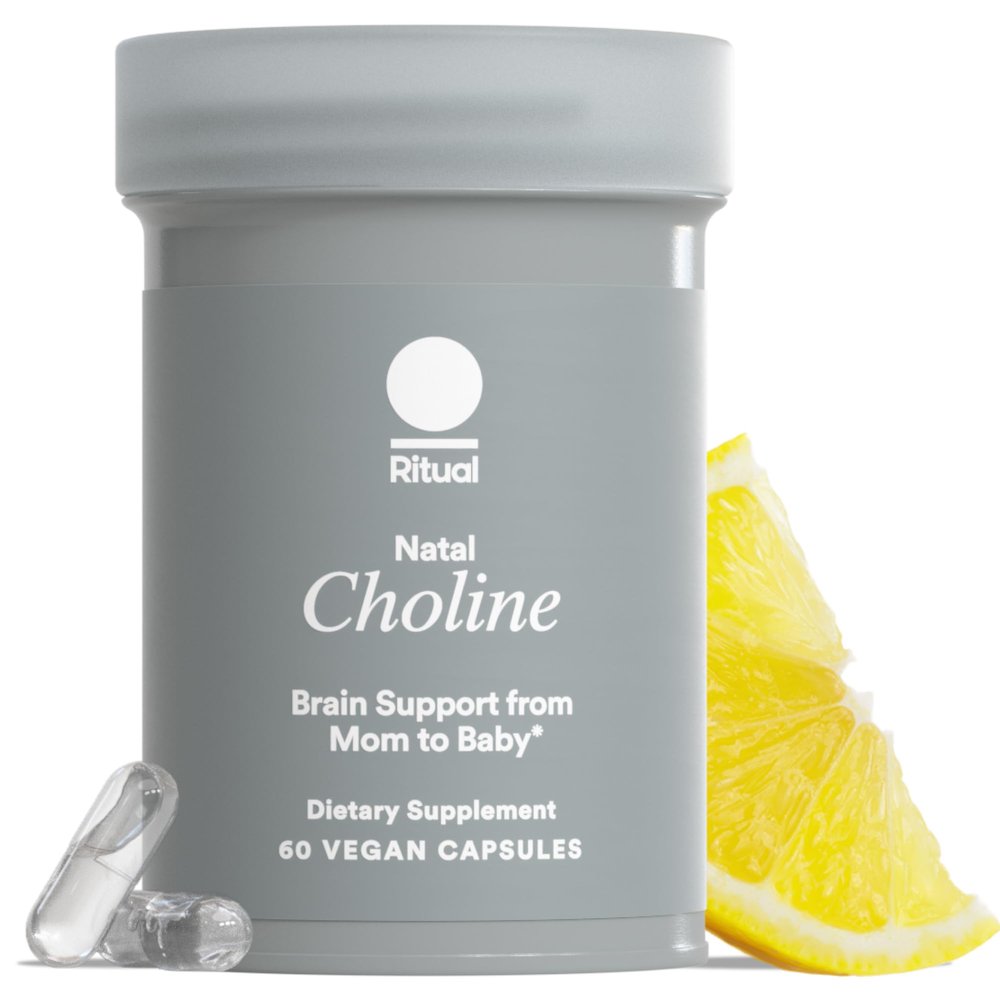 Ritual Natal Choline Supplement, 550mg, Supports Babys Cognitive Function When Taken During Pregnancy and Choline Content in Breastmilk*, 30 Day Supply