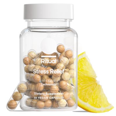 Ritual Stress Relief Supplement Shoden Ashwagandha, Suntheanine L-Theanine, and Saffron as affron* BioSeries with 8-Hour Release to Support Natural Cortisol Response and Promote Calm, 30 Day