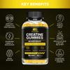 Effective Nutra Creatine Monohydrate Gummies - 1g Creatine per Gummy - Vegan Muscle & Strength Supplement for Men & Women - Supports Muscle Growth, Energy, Endurance - Lemon Flavor, Made in USA (90ct) view 2