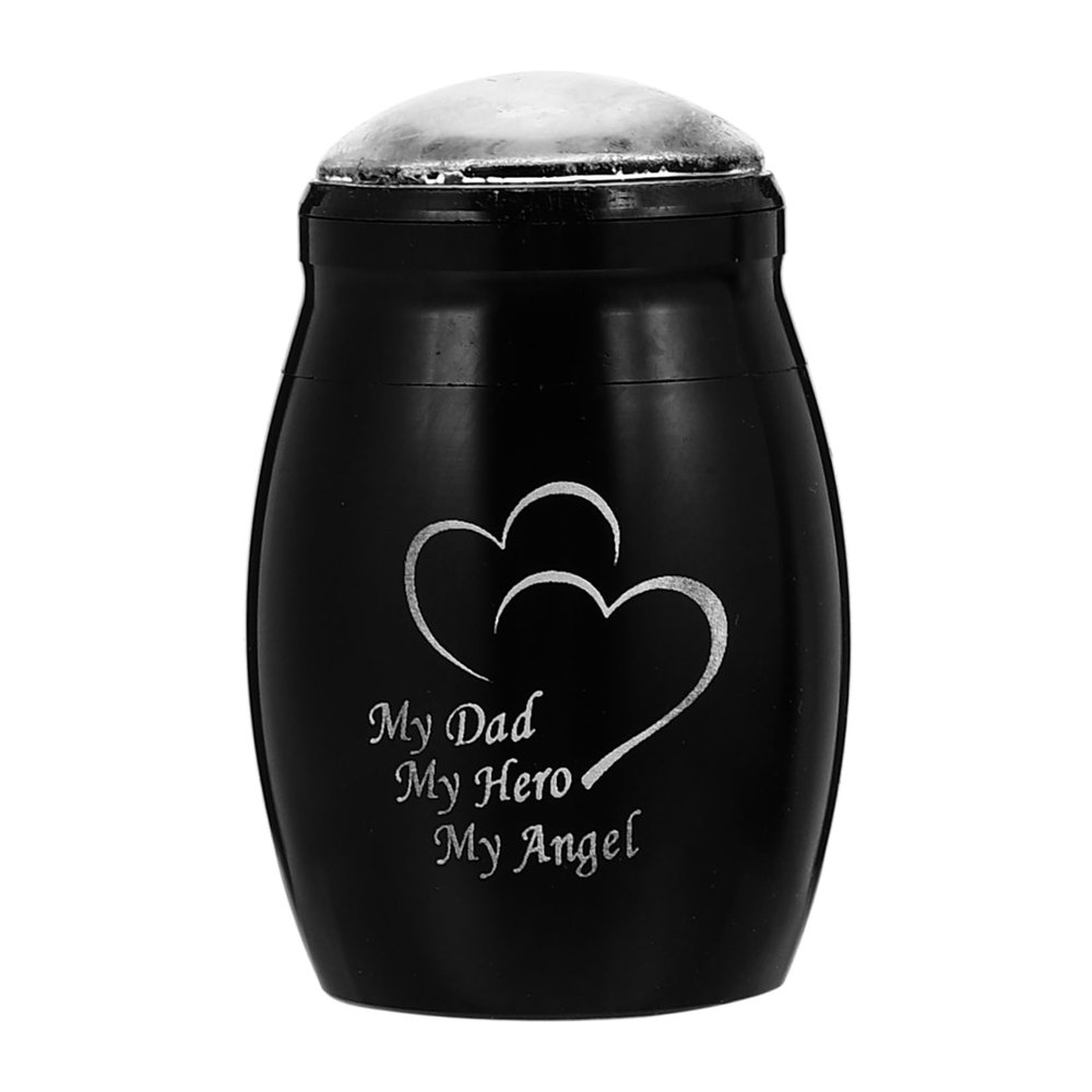 IMIKEYA 1pc Mini Family Cinerary Urn Portable Ash Container for Pet Loved Sealed Memorial Casket Elegant Design Bone Ash Holder