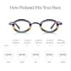 eyebobs - Pinhead | Premium Reading Glasses for Men and Women | Round Frame for Narrow Faces | Blue Stripe, 3.50 view 3