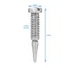 HALLMERS 6pcs 2mm x 1.4mm x 7.5mm Stainless Steel Eyeglass Hinge Screw Glasses Replacement Part - Optical Spring Insert Eye Wear Specs Repair Screw In Temple Joint Spectacles Bracket view 2