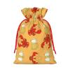 ZISHAK Beer And Crawfish Pattern Burlap Drawstring Gift Bag  Ideal Christmas Gift Bag For Delicate Presents view 2