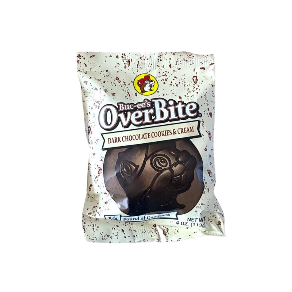 Buc-ee's Overbite Chocolate 3-Pack (Dark Chocolate Cookies & Cream)