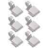 HALLMERS 6pcs 6.6mm x 4.5mm x 1.5mm Stainless Steel Front Hinge Three Barrel Style Glasses Replacement Part - Optical Acetate Frame Sink Flush Insert Eyeglass Specs Repair Joint Spectacles Bracket view 1