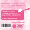 Booty Pump Formula - Pink Lemonade Creatine Blend for Women, BCAAs & Collagen, Muscle Gain & Booty Growth Enhancer, Grit-Free Formula Creatina Para Mujeres Queratina Para Musculos view 3