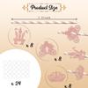 24Pcs Little Castle Crown Paper Straws, Princess Straws, Crown Straws, Princess Themed Birthday Party Supplies Rose Gold view 3