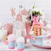 24Pcs Little Castle Crown Paper Straws, Princess Straws, Crown Straws, Princess Themed Birthday Party Supplies Rose Gold view 4