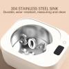 Ultrasonic Retainer Cleaner Cordless Uv Retainer Cleaner Machine with Stainless Steel Liner & 48000 High-Frequency Vibrations for Deep Cleaning, Suits for Night Dental Mouth Guard and Aligners (White) view 2