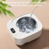 Ultrasonic Retainer Cleaner Cordless Uv Retainer Cleaner Machine with Stainless Steel Liner & 48000 High-Frequency Vibrations for Deep Cleaning, Suits for Night Dental Mouth Guard and Aligners (White) view 4