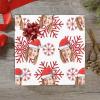 Funny Mug Personalized Face Christmas Gift Wrapping Paper Rolls for Men Women Kids, Custom Gift Wrapping Paper Jumbo with Plaid/Snowflakes/Santa Print for Gift Wrap, 58x 23inch 1-5 Rolls view 4