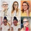 AMOMOMA 3 Pack Oversized Square Reading Glasses for Women,Stylish Retro Cute Blue Light Computer Womens Readers AM6122C1+C3+C4 2.5 view 2