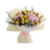 20 Pcs Double Sided Color Flower Wrapping Paper,Waterproof Valentine's Day Bouquet Wrapping Paper 23x23Inch Used for DIY Crafts, Gift Packaging, Flower Shop Bouquet Packaging (Light Yellow) view 2