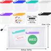 30 pcs Pill Pouch Bags, CNYMANY Zippered Reusable Medicine Bags with Slide Lock Travel Medicine Organizers Pill Baggies, with Weekly Sticker, Write-on Labels, Storage Bag view 2