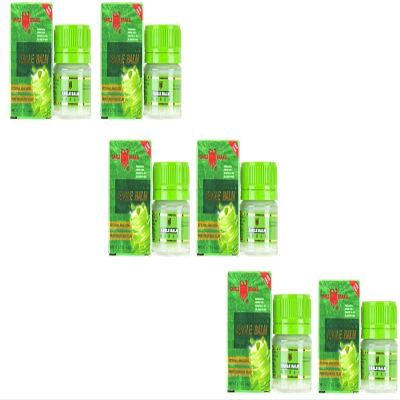 3 Packs - Twin Green Balm Essential Oil - Sau Hu Dau Green Balm Hieu Con O - 20g per Glass Jar x 6 Jars per Order