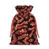 NEZIH Bacon Pattern Print Christmas Gift Bag - Drawstring Christmas Bag For Presents, Burlap Xmas Favor Bag Small Size view 2
