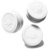 ADHYRO Extra Small Single Pill Box for Purse (3 Pack), Aluminum Screw Top Pill Container, 3 Times a Day Portable Waterproof Single Pill Case for Vitamins, Fish Oils, Supplements (White) view 1
