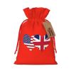 American Flag And British Flag Christmas Gift Bags Holiday Gift Bags -Christmas Bags For Gifts For Christmas Party Decorations -Christmas Gift Wrap view 1