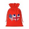 American Flag And British Flag Christmas Gift Bags Holiday Gift Bags -Christmas Bags For Gifts For Christmas Party Decorations -Christmas Gift Wrap view 2