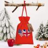 American Flag And British Flag Christmas Gift Bags Holiday Gift Bags -Christmas Bags For Gifts For Christmas Party Decorations -Christmas Gift Wrap view 4