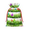 ZISHAK Colorful Easter Egg Delicate Burlap Drawstring Gift Bag-Artisanal Fabric Gift Bag Perfect For Christmas view 2