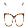 Calabria Ernest 4676 Cat-Eye Reading Glasses +4.50 Demi-Tortoise Havana Yellow Brown Women view 2