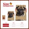 ZISHAK Pug Dogs Delicate Burlap Drawstring Gift Bag-Artisanal Fabric Gift Bag Perfect For Christmas view 4