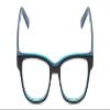 Calabria Ernest 4689 Square Reading Glasses +2.50 Blue Men Women view 2
