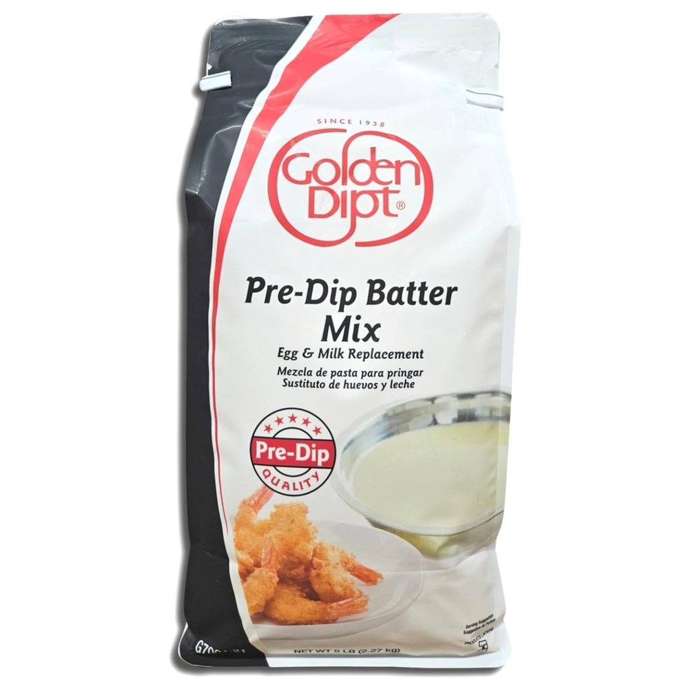 Golden Dipt Seasoned Flour Breading Batter mix, 5 lbs. Single bag (Pre-Dip)