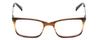 Calabria Ernest 4679 Square Reading Glasses +1.75 Brown Honey Clear Gradient Mist Men Women view 2