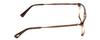 Calabria Ernest 4679 Square Reading Glasses +1.75 Brown Honey Clear Gradient Mist Men Women view 3