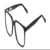 Calabria Ernest 4697 Square Reading Glasses +0.00 Gloss Black Men Women view 1