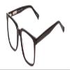 Calabria Ernest 4697 Square Reading Glasses +0.00 Gloss Black Men Women view 2