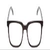 Calabria Ernest 4697 Square Reading Glasses +0.00 Gloss Black Men Women view 3