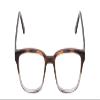 Calabria Ernest 4811 Cat-Eye Reading Glasses +0.75 Brown Tortoise Havana/Grey Crystal Layered Men Women view 2