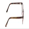 Calabria Ernest 4811 Cat-Eye Reading Glasses +0.75 Brown Tortoise Havana/Grey Crystal Layered Men Women view 3