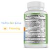 Nutranize Zone Twin-Pack Supplement System - Pharmacist-Designed Morning & Bedtime Capsules with Magnesium Glycinate, Vitamin D3, K2 MK7, Methylfolate, Chromium, Melatonin - 30 Day Supply (120 Count) view 3